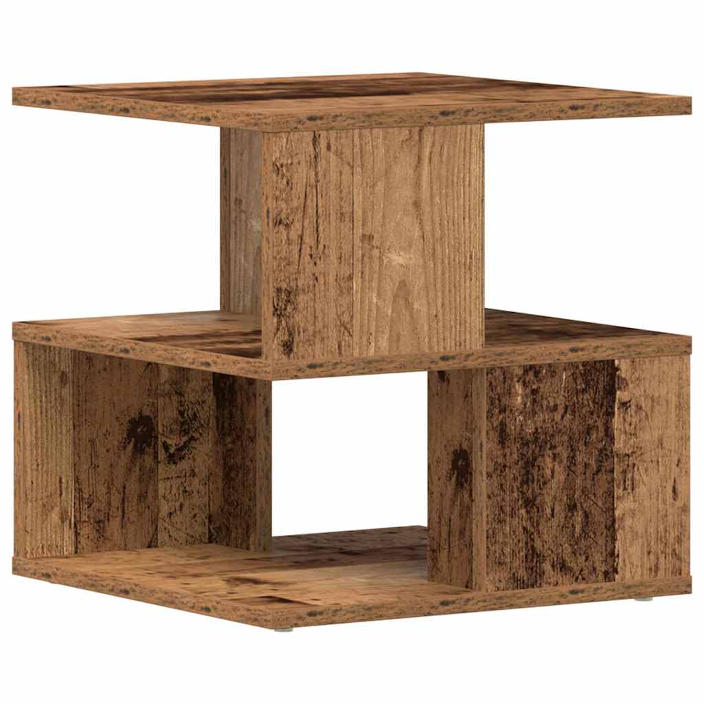Side Table Old wood 40 x 40 x 40 cm Engineered wood
